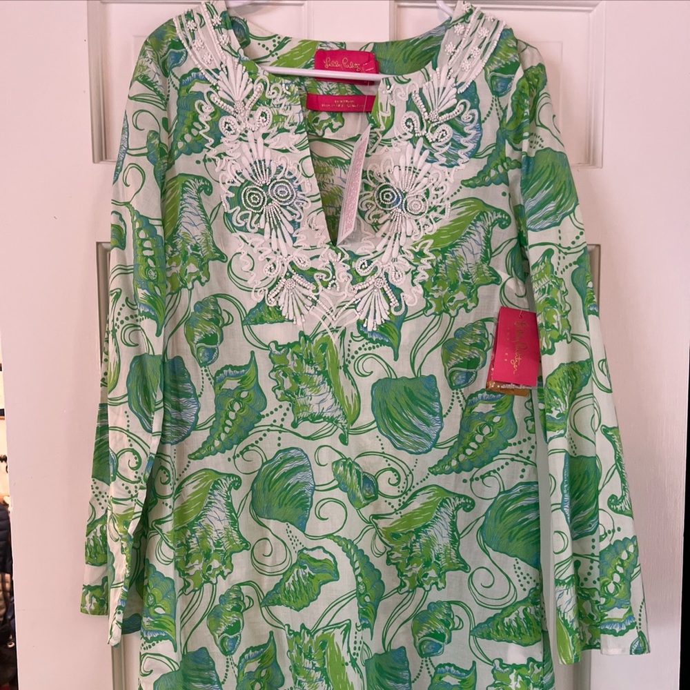 NWT Lilly Pulitzer Brooke Shields caftan tunic dress size medium